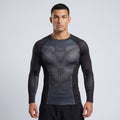 Black BJJ rash guard | Long sleeve compression top - BJJ OUTLET