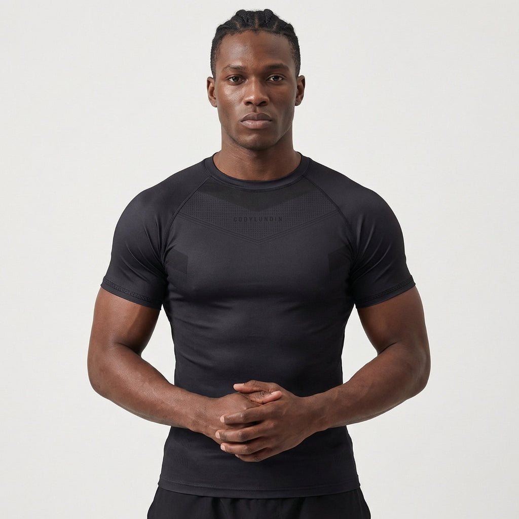 Performance BJJ Rash Guard | Short Sleeve Compression Top For No - Gi Grappling - BJJ OUTLET