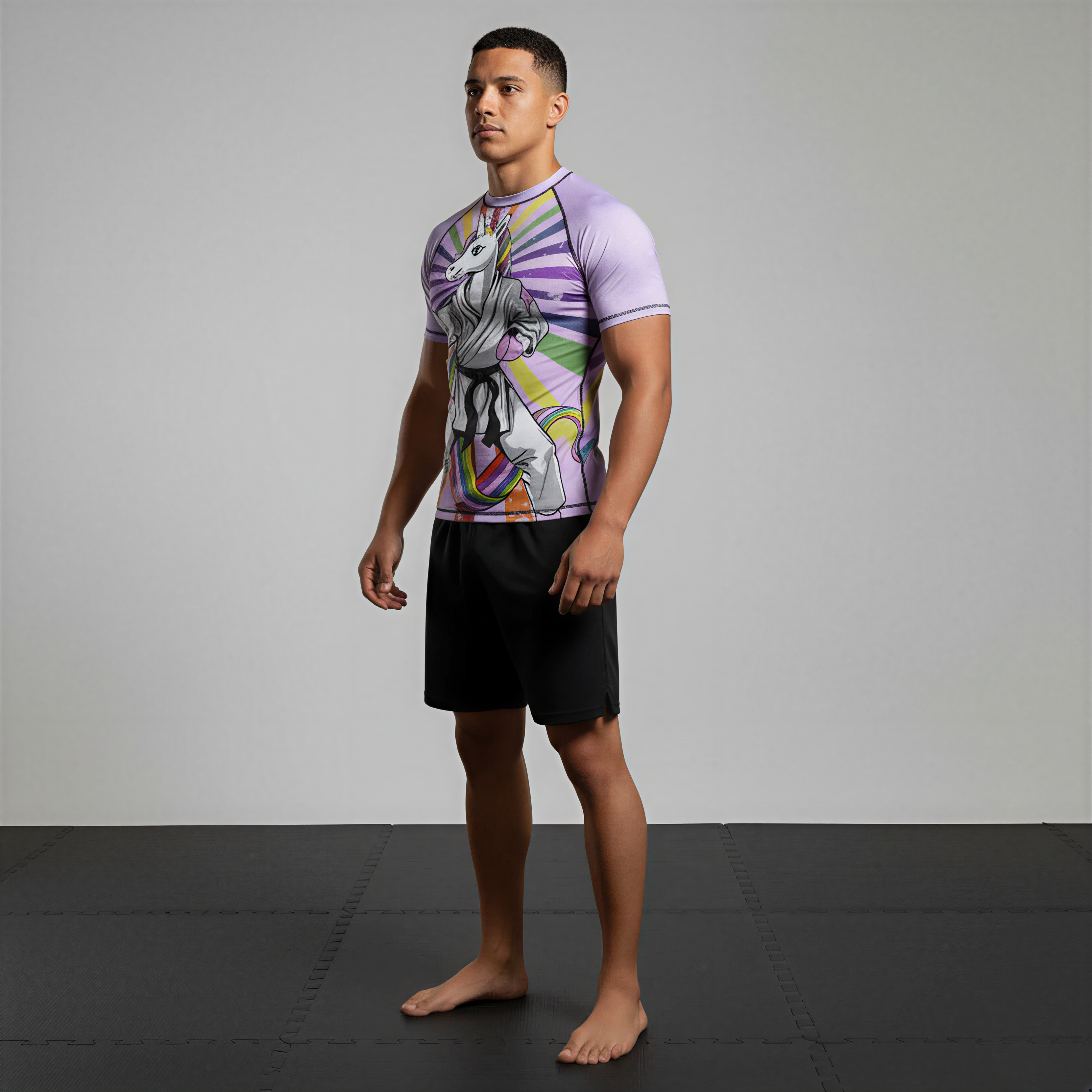 Pink Pony BJJ rash guard | Compression top for grappling