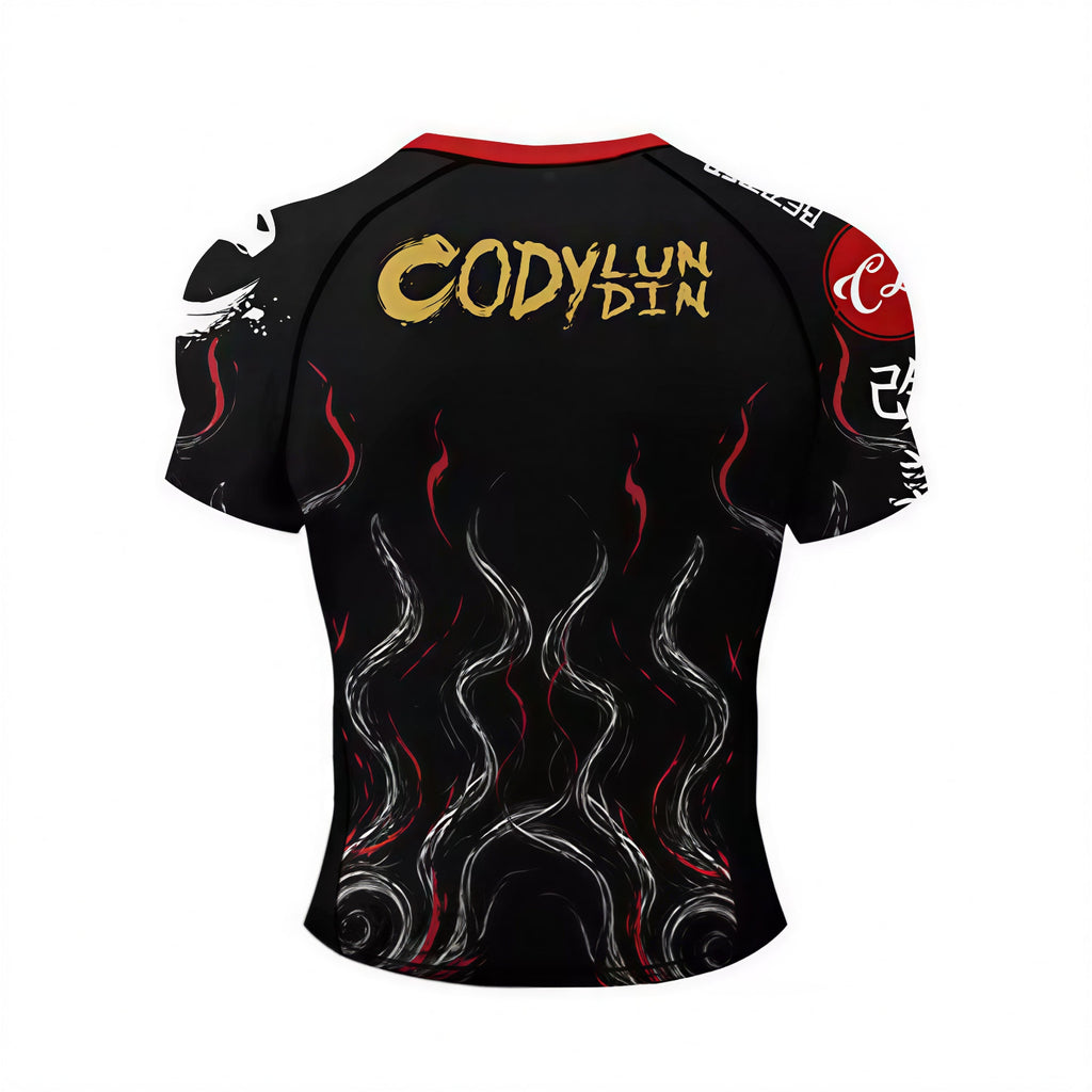 Joker Skull BJJ Rash Guard | Short Sleeve Compression Top For No - Gi Grappling - BJJ OUTLET