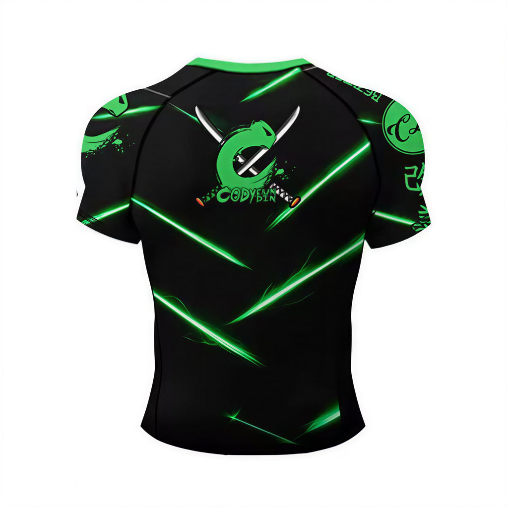 Katana Core BJJ Rash Guard | Short Sleeve Compression Top For No - Gi Grappling - BJJ OUTLET